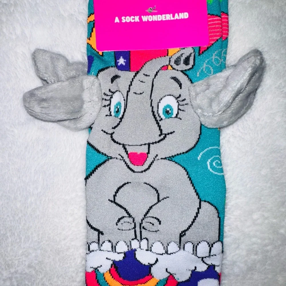 New Circus Elephant Kids Socks